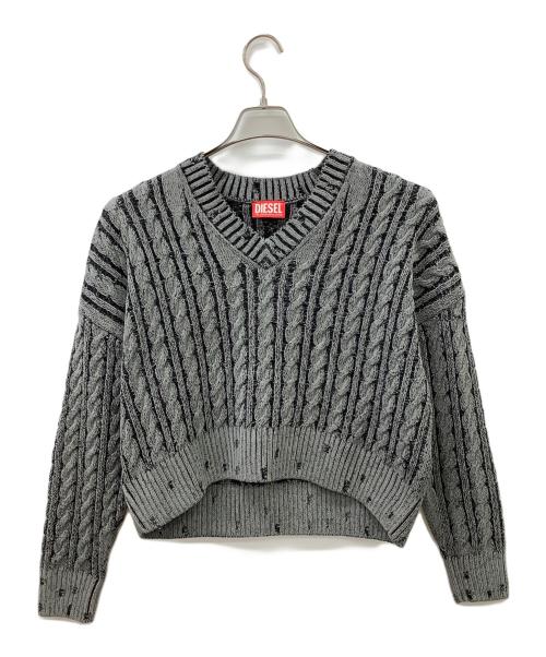 DIESEL（ディーゼル）DIESEL (ディーゼル) DIESEL　M-OXIAニット グレー サイズ:XSの古着・服飾アイテム