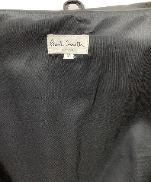 PAUL SMITH（ポールスミス）Paul Smith (ポールスミス) Paul Smith　カウレザージャケット ブラック サイズ:Mの古着・服飾アイテム