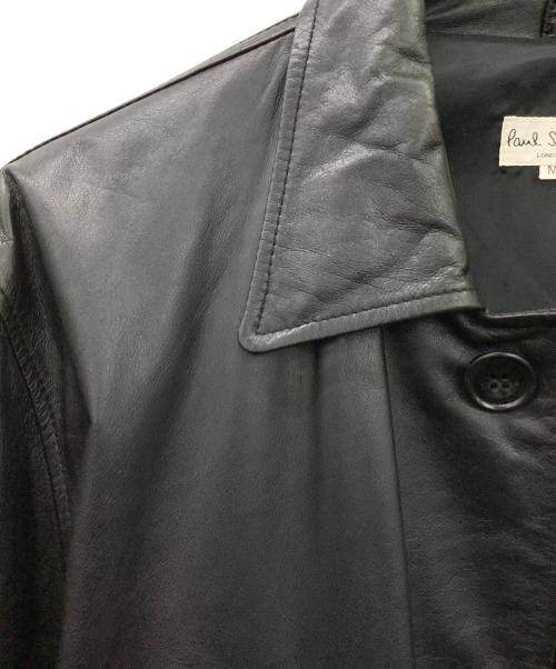 PAUL SMITH（ポールスミス）Paul Smith (ポールスミス) Paul Smith　カウレザージャケット ブラック サイズ:Mの古着・服飾アイテム