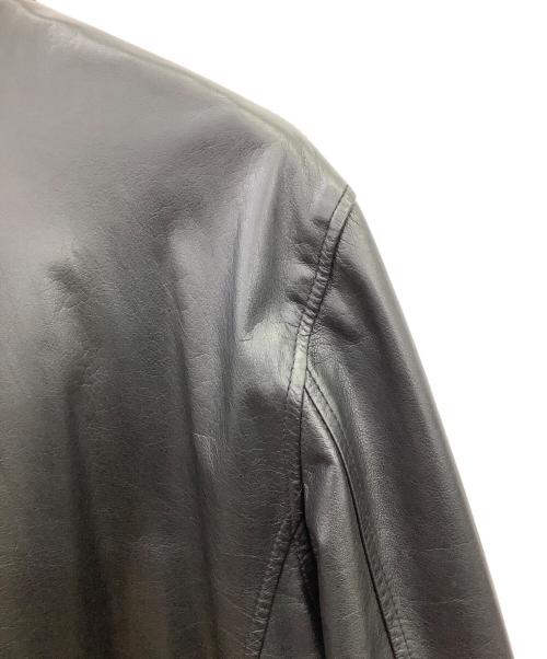PAUL SMITH（ポールスミス）Paul Smith (ポールスミス) Paul Smith　カウレザージャケット ブラック サイズ:Mの古着・服飾アイテム
