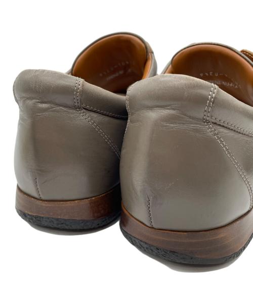 BALLY（バリー）BALLY (バリー) BALLY  FRENZ-NU-RA  レザースニーカー ベージュ×レッド サイズ:10 1/2の古着・服飾アイテム