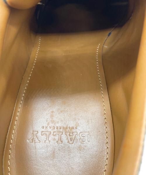 BALLY（バリー）BALLY (バリー) BALLY  FRENZ-NU-RA  レザースニーカー ベージュ×レッド サイズ:10 1/2の古着・服飾アイテム