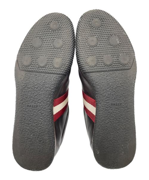 BALLY（バリー）BALLY (バリー) BALLY  FRENZ-NU-RA   レザースニーカー ブラウン×レッド サイズ:10 1/2の古着・服飾アイテム