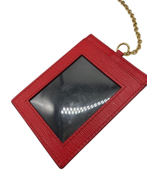 PRADA（プラダ）PRADA (プラダ) PRADA　サフィアーノ　長財布 ブラック×レッドの古着・服飾アイテム