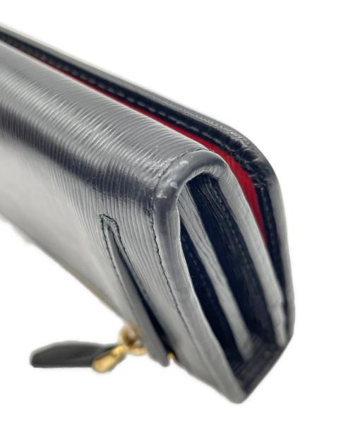 PRADA（プラダ）PRADA (プラダ) PRADA　サフィアーノ　長財布 ブラック×レッドの古着・服飾アイテム