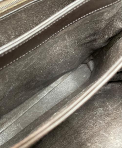 GUCCI（グッチ）GUCCI (グッチ) OLD GUCCI　GGロッキング　セミショルダーバッグ ブラウン×ゴールドの古着・服飾アイテム