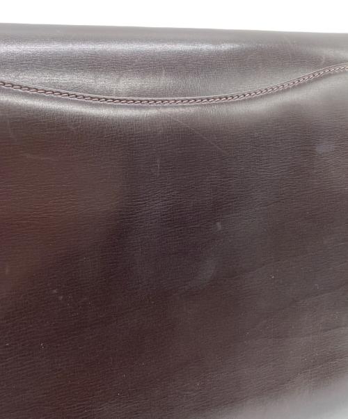 GUCCI（グッチ）GUCCI (グッチ) OLD GUCCI　GGロッキング　セミショルダーバッグ ブラウン×ゴールドの古着・服飾アイテム