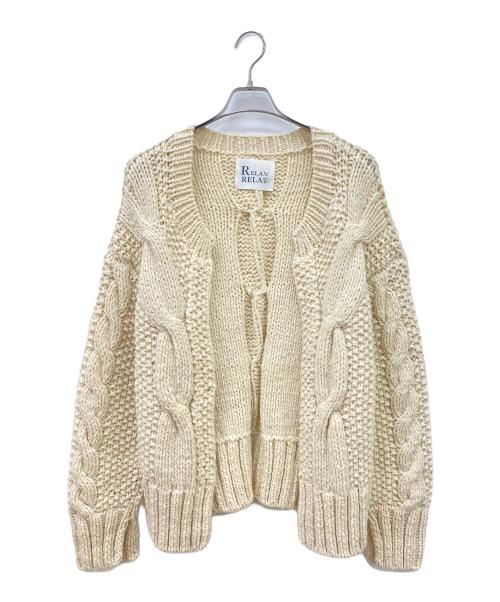 RELAN RELAN（リランリラン）relan relan (リランリラン) 厚手カーディガン アイボリー サイズ:Freeの古着・服飾アイテム