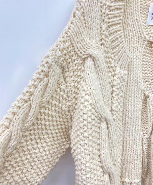 RELAN RELAN（リランリラン）relan relan (リランリラン) 厚手カーディガン アイボリー サイズ:Freeの古着・服飾アイテム