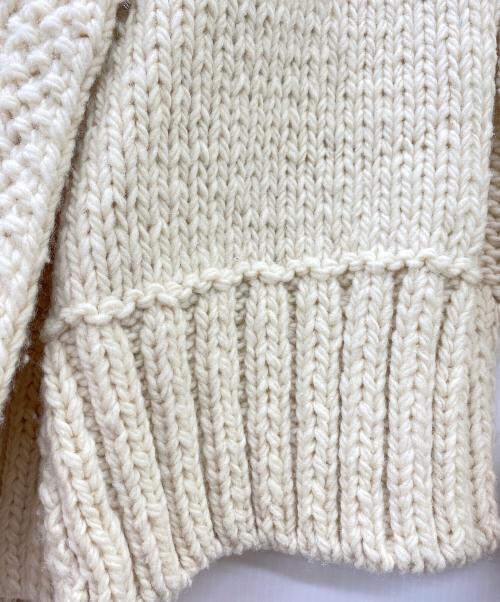 RELAN RELAN（リランリラン）relan relan (リランリラン) 厚手カーディガン アイボリー サイズ:Freeの古着・服飾アイテム