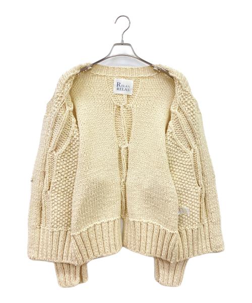 RELAN RELAN（リランリラン）relan relan (リランリラン) 厚手カーディガン アイボリー サイズ:Freeの古着・服飾アイテム