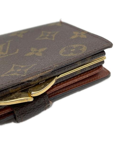 LOUIS VUITTON（ルイ ヴィトン）LOUIS VUITTON (ルイ ヴィトン) LOUIS VUITTON　モノグラム　ポルトフォイユ・ヴィエノワ　がま口財布 ブラウンの古着・服飾アイテム