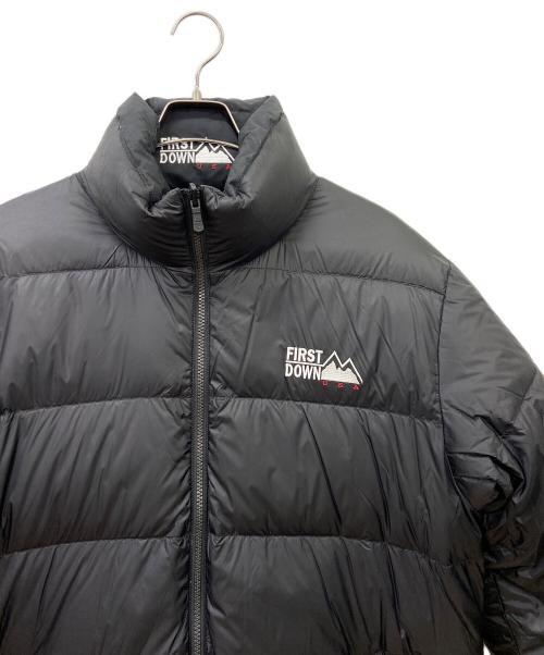 FIRST DOWN（ファーストダウン）FIRST DOWN (ファーストダウン) リバーシブルダウンジャケット カーキ×ブラック サイズ:XLの古着・服飾アイテム