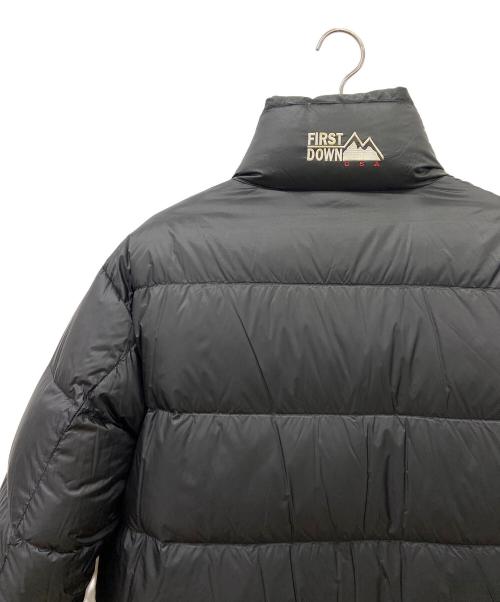 FIRST DOWN（ファーストダウン）FIRST DOWN (ファーストダウン) リバーシブルダウンジャケット カーキ×ブラック サイズ:XLの古着・服飾アイテム