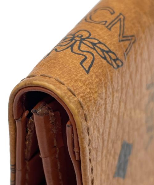 MCM（エムシーエム）MCM (エムシーエム) MCM   2つ折り財布 ブラウン×ブラックの古着・服飾アイテム