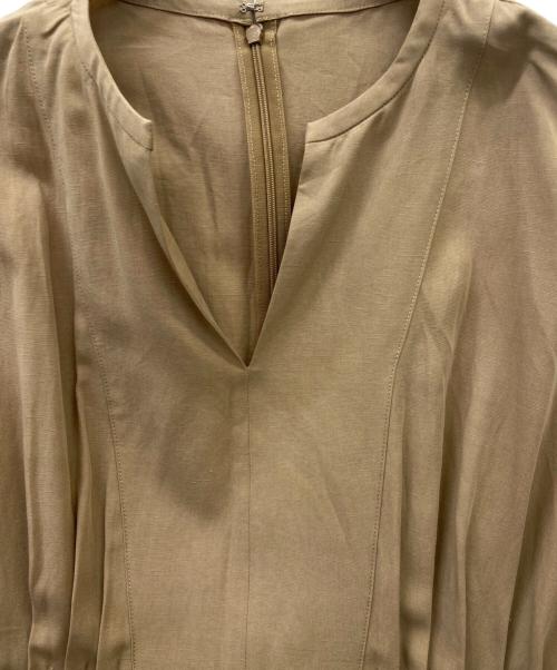 SALON（サロン）SALON (サロン) 長袖ワンピース ベージュ サイズ:FREE 未使用品の古着・服飾アイテム