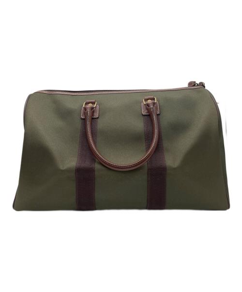 HUNTING WORLD（ハンティングワールド）HUNTING WORLD (ハンティングワールド) HUNTING WORLD　サファリトゥデイ　ボストンバッグ グリーン×ブラウンの古着・服飾アイテム