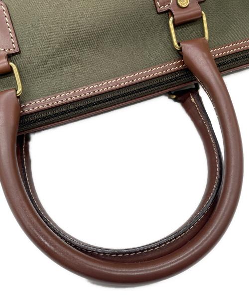 HUNTING WORLD（ハンティングワールド）HUNTING WORLD (ハンティングワールド) HUNTING WORLD　サファリトゥデイ　ボストンバッグ グリーン×ブラウンの古着・服飾アイテム