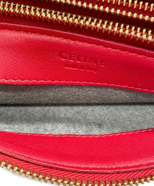 CELINE（セリーヌ）CELINE (セリーヌ) CELINE　トリオスモール　ショルダーバッグ レッドの古着・服飾アイテム