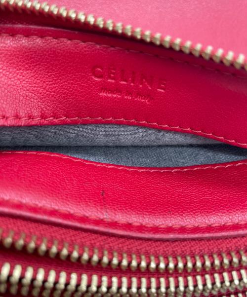 CELINE（セリーヌ）CELINE (セリーヌ) CELINE　トリオスモール　ショルダーバッグ レッドの古着・服飾アイテム
