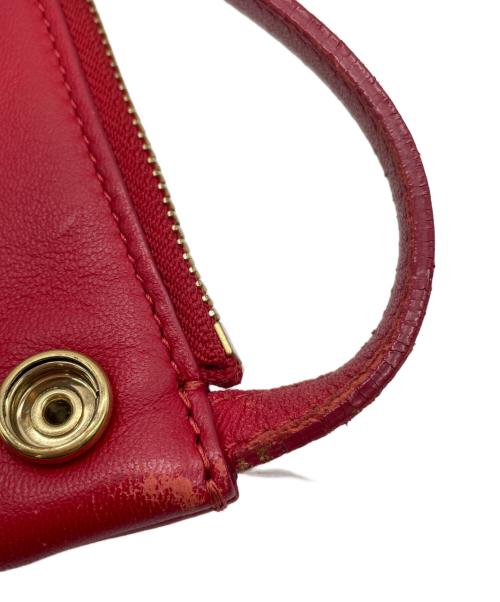 CELINE（セリーヌ）CELINE (セリーヌ) CELINE　トリオスモール　ショルダーバッグ レッドの古着・服飾アイテム