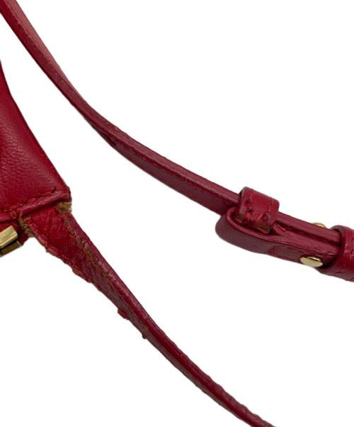 CELINE（セリーヌ）CELINE (セリーヌ) CELINE　トリオスモール　ショルダーバッグ レッドの古着・服飾アイテム