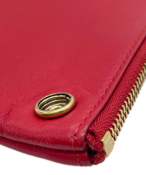 CELINE（セリーヌ）CELINE (セリーヌ) CELINE　トリオスモール　ショルダーバッグ レッドの古着・服飾アイテム