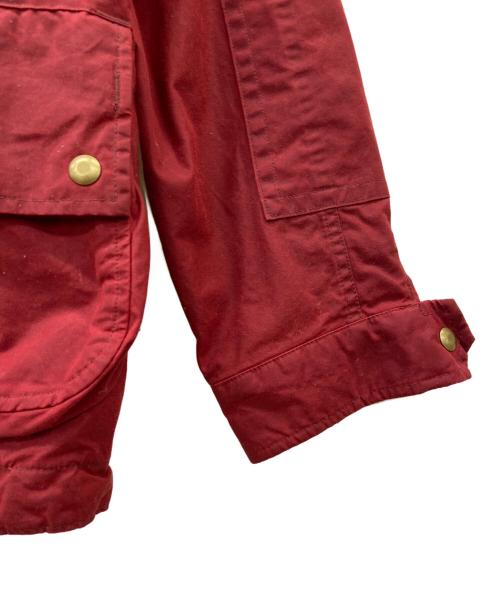 RRL（ダブルアールエル）RRL (ダブルアールエル) オイルドクロスフーデットジャケット レッド×グリーン サイズ:XSの古着・服飾アイテム