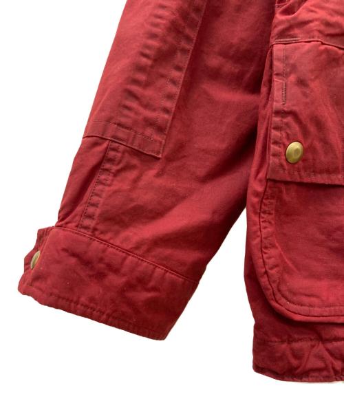 RRL（ダブルアールエル）RRL (ダブルアールエル) オイルドクロスフーデットジャケット レッド×グリーン サイズ:XSの古着・服飾アイテム