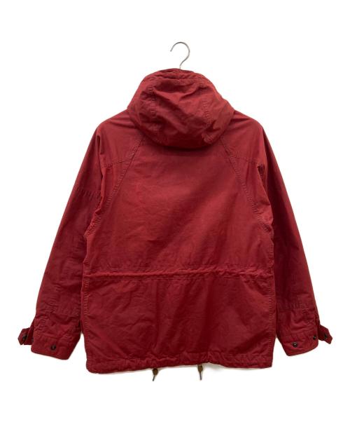 RRL（ダブルアールエル）RRL (ダブルアールエル) オイルドクロスフーデットジャケット レッド×グリーン サイズ:XSの古着・服飾アイテム