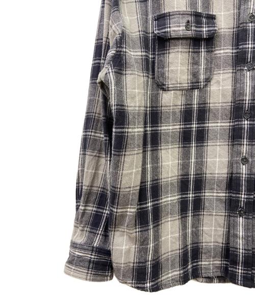 X-LARGE（エクストララージ）X-LARGE (エクストララージ) X-LARGE　シャツジャケット グレー×ブルー サイズ:Lの古着・服飾アイテム