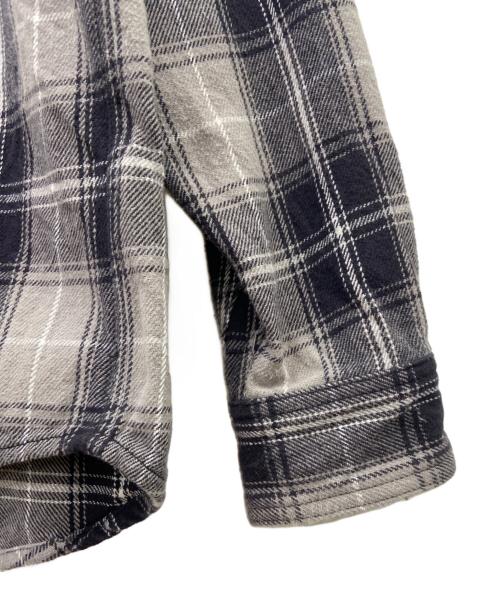 X-LARGE（エクストララージ）X-LARGE (エクストララージ) X-LARGE　シャツジャケット グレー×ブルー サイズ:Lの古着・服飾アイテム