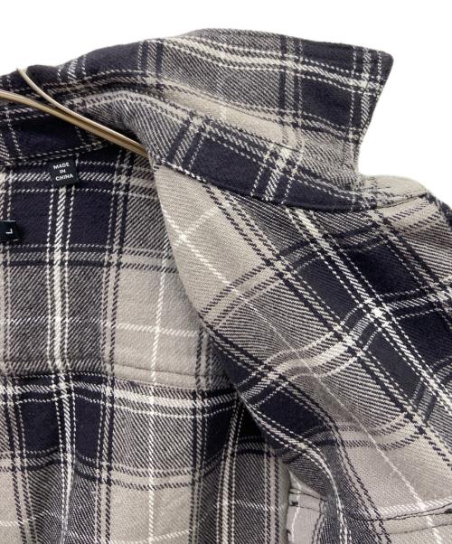 X-LARGE（エクストララージ）X-LARGE (エクストララージ) X-LARGE　シャツジャケット グレー×ブルー サイズ:Lの古着・服飾アイテム