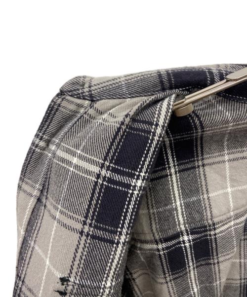 X-LARGE（エクストララージ）X-LARGE (エクストララージ) X-LARGE　シャツジャケット グレー×ブルー サイズ:Lの古着・服飾アイテム