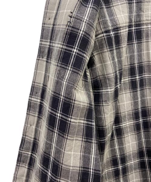X-LARGE（エクストララージ）X-LARGE (エクストララージ) X-LARGE　シャツジャケット グレー×ブルー サイズ:Lの古着・服飾アイテム