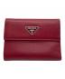 PRADA（プラダ）の古着「PRADA 　3つ折り財布」｜レッド