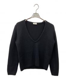 Saint Laurent Paris（サンローランパリ）の古着「カシミヤニット」｜ブラック
