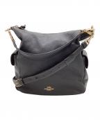 COACHコーチ）の古着「COACH　ショルダーバッグ」｜ブラック