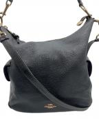 COACHコーチ）の古着「COACH　ショルダーバッグ」｜ブラック