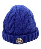 MONCLERモンクレール）の古着「MONCLER　BERRETTO　ニット帽」｜ブルー