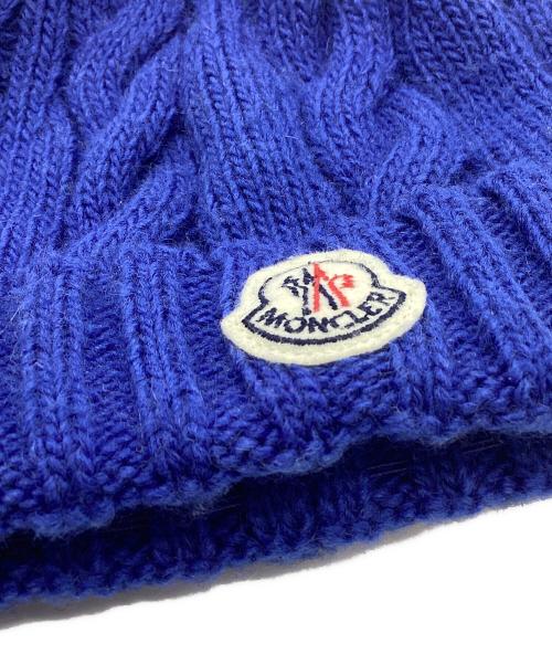 MONCLER（モンクレール）MONCLER (モンクレール) MONCLER　BERRETTO　ニット帽 ブルーの古着・服飾アイテム