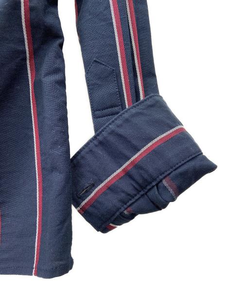 FRED PERRY（フレッドペリー）FRED PERRY (フレッドペリー) ハリントンジャケット ネイビー×レッド サイズ:L 未使用品の古着・服飾アイテム