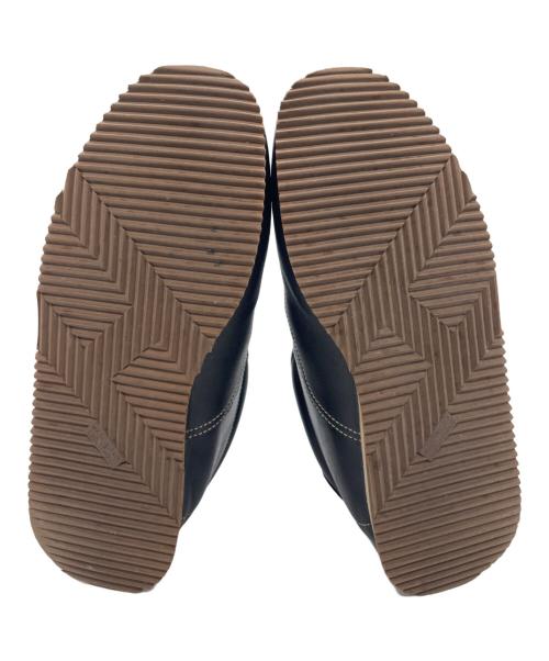 HERMES（エルメス）HERMES (エルメス) HERMES 　Hロゴレザースニーカー ブラック×ブラウン サイズ:37の古着・服飾アイテム