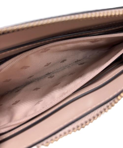 Kate Spade（ケイトスペード）Kate Spade (ケイトスペード) ショルダーウォレット ベージュ×ホワイトの古着・服飾アイテム