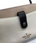 中古・古着 Kate Spade (ケイトスペード) ショルダーウォレット ベージュ×ホワイト：4000円
