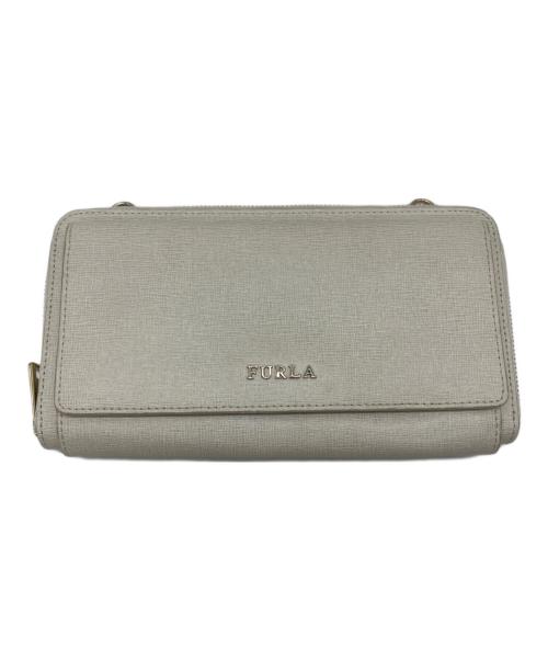 FURLA（フルラ）FURLA (フルラ) ショルダーウォレット ホワイトの古着・服飾アイテム