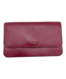 FURLA（フルラ）の古着「ショルダーウォレットバッグ」｜レッド