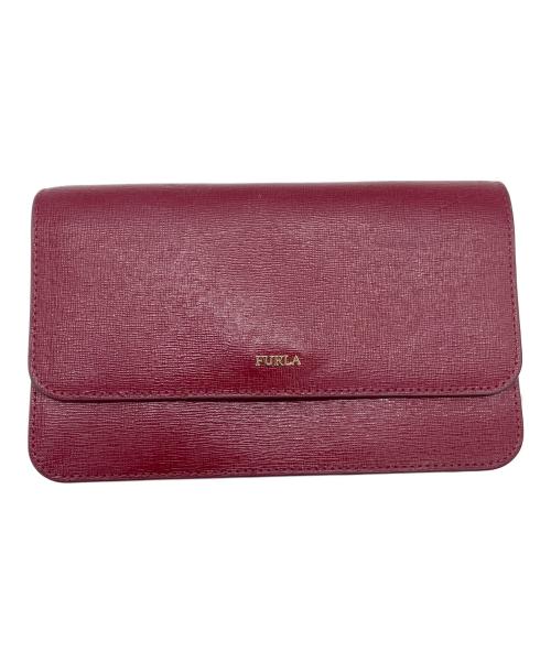 FURLA（フルラ）FURLA (フルラ) ショルダーウォレットバッグ レッドの古着・服飾アイテム