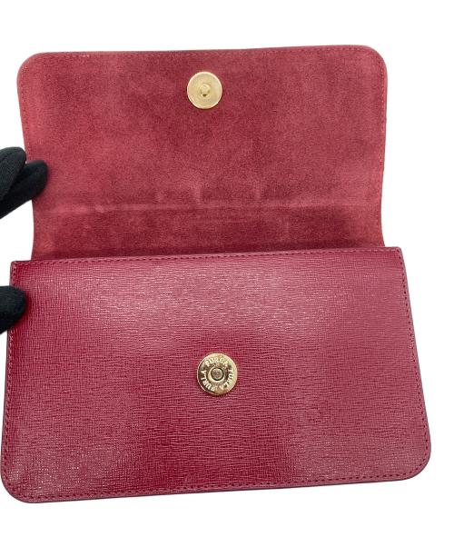 FURLA（フルラ）FURLA (フルラ) ショルダーウォレットバッグ レッドの古着・服飾アイテム
