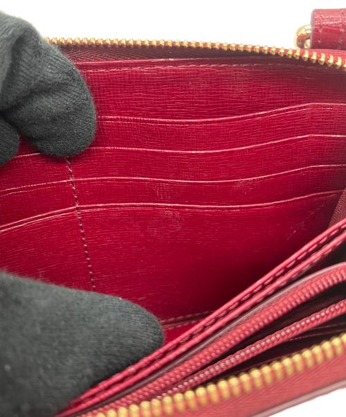 FURLA（フルラ）FURLA (フルラ) ショルダーウォレットバッグ レッドの古着・服飾アイテム